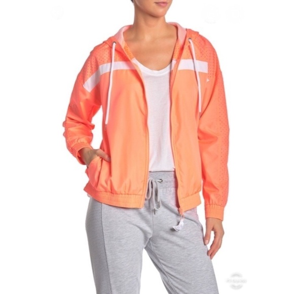 BEBE SPORT Perforated Full Zip Jacket - Picture 1 of 9